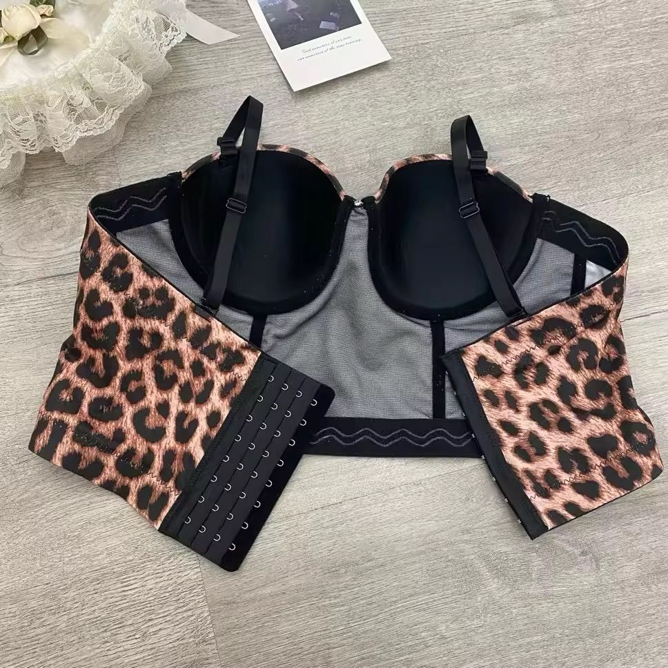 Pack Of 2 Plus Size Luxe Leopard Satin Corset Bra – Bold, Beautiful & Fierce