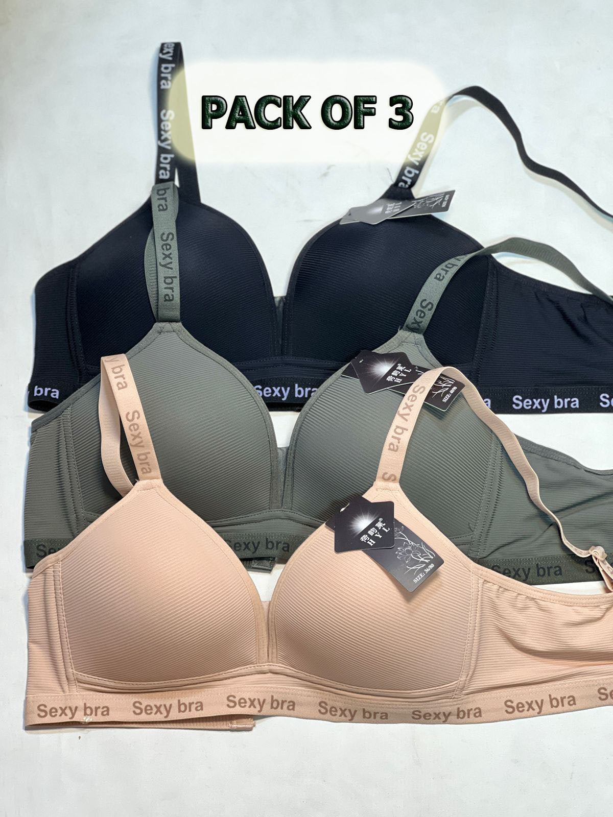 Pack of 3 Premium Foam Bras β Everyday Luxury