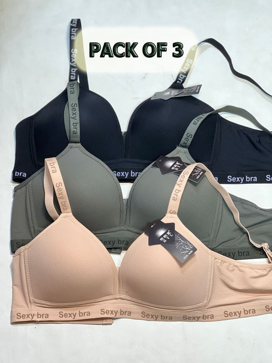 Pack of 3 Premium Foam Bras – Everyday Luxury